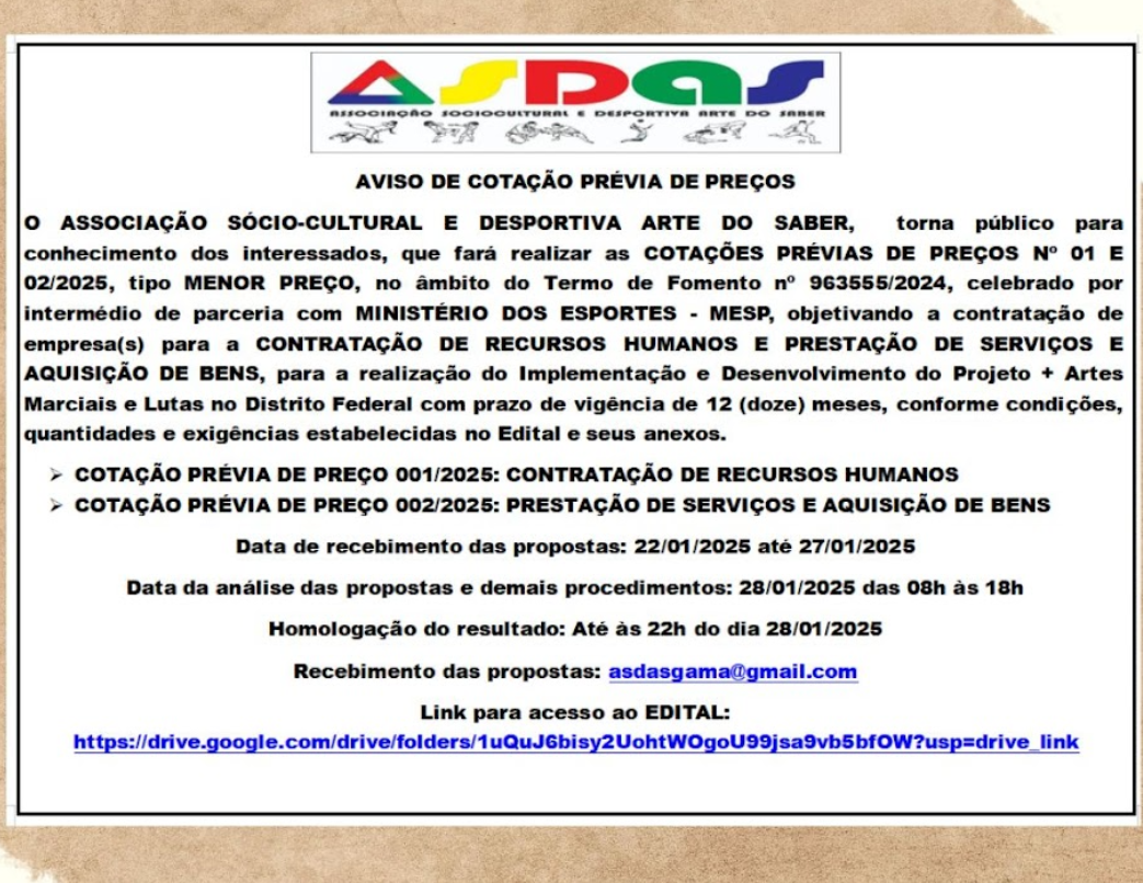 Aviso Asdas