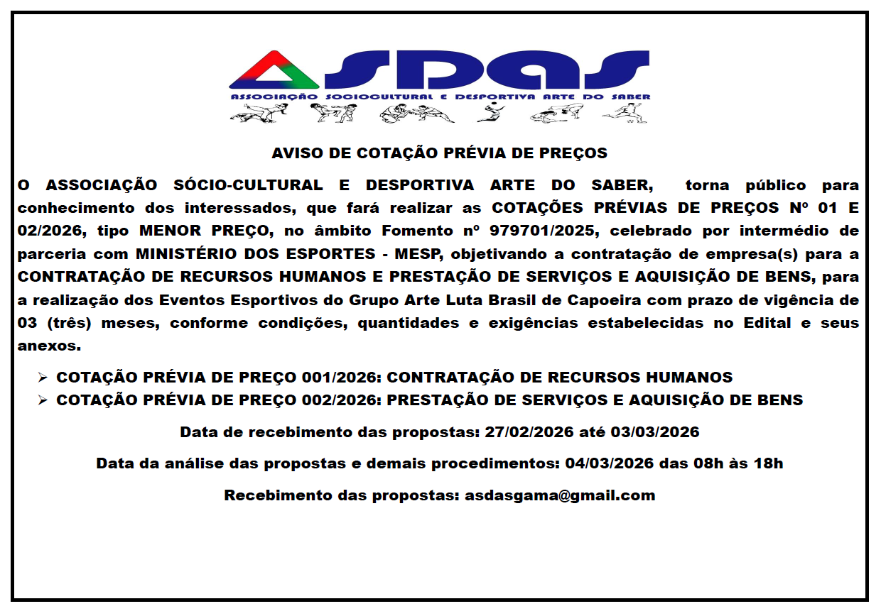 divulgação de edital